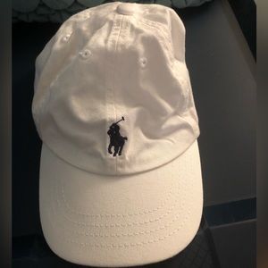 Kids white Polo hat
